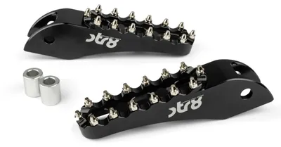 Image de Repose-pieds passager STR8 MX EVO CNC noir RIEJU MRT