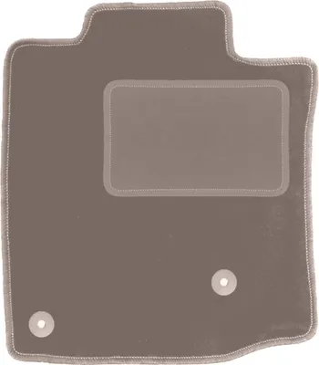 Produktbild von Fahrerfußmatte Velours beige passend für Toyota Land Cruiser J150 (2009-, Feld) – mit Befestigungen – passgenau