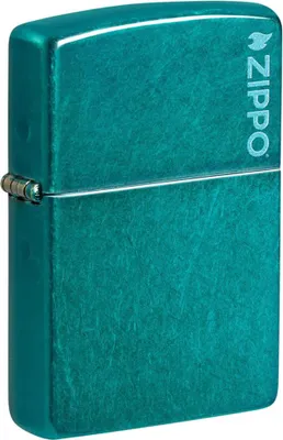 Produktbild von Zippo Benzin-Feuerzeug Candy Teal Zippo Logo 60007678, unbefüllt