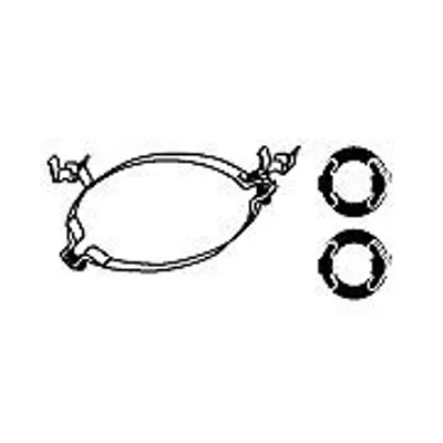 Produktbild von HJS 82 12 2816 Halter Schalldämpfer Auspuffhalter für BMW 3 Limousine (E30)