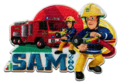 Obrázok produktu pre Fireman Sam © Sam Jupiter hasenie požiaru - nášivka, nažehľovačka, nažehľovací obrázok, nášivka, nášivka, veľkosť: 5 x 7 cm