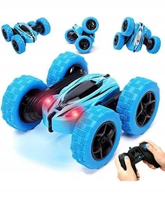 Image de Auto Twister Voiture Télécommandée Avec Pilote Acrobate Bleu