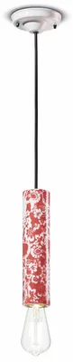 Produktbild von Aufhängung Kleine Vintage Deko Pi Keramik Ming Rot 1 Licht E27