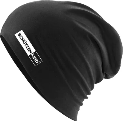 Produktbild von Huuraa Beanie Schützenkind Modern Black One Size Baumwolle und Elasthan Mütze Geschenkidee