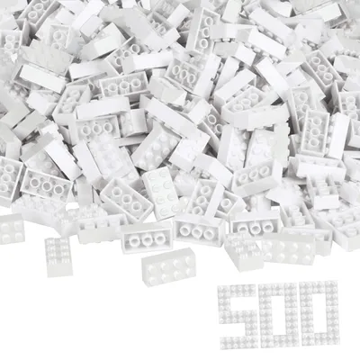 Produktbild von Simba Toys Blox - 500 8er Bausteine weiß - kompatibel mit bekannten Spielsteinen, 3 Jahr(e), 500 Stück(e)