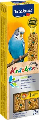 Produktbild von Vitakraft 21224, Samen, 60 g, Sittich, Vitamin A, Vitamin D3, Grain Minerals Vegetable by-products Honey Oils and fats Algae, Box