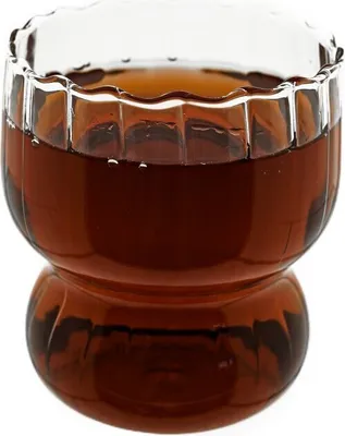 Image de lot de 4 verres avec design cannelé 300 ml Transparent Résistant à la chaleur Verre borosilicaté