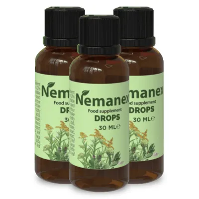 Image de 3x Nemanex - gouttes pour le nettoyage du corps 30 ml