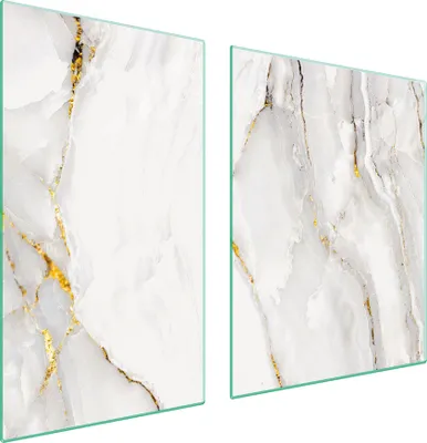 Produktbild von Glasplatte und Schneidebrett 100x52 Marmor
