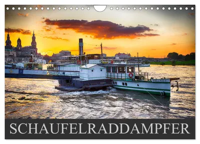 Produktbild von Schaufelraddampfer (Wandkalender 2027 DIN A4 quer), CALVENDO Monatskalender