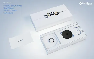 Obrázok produktu pre RingConn Gen 2, Inteligentný prsteň na sledovanie aktivity, 13,5 mAh, Vodeodolný, IP68