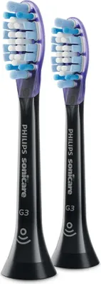 Zdjęcie produktu dla Philips Premium Gum Care HX9052/88 Zestaw 2 końcówek szczoteczki, 2 szt., Czarny, 3 mies., Miękki, 62000 ruchów na minutę, Philips