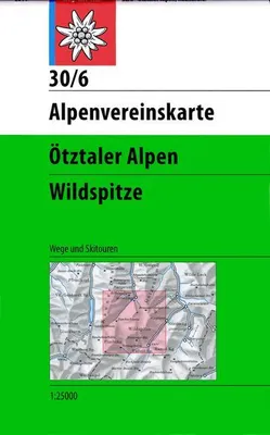 Produktbild von DAV Alpenvereinskarte 30/6 Ötztaler Alpen Wildspitze 1 : 25 000 Wegmarkierungen