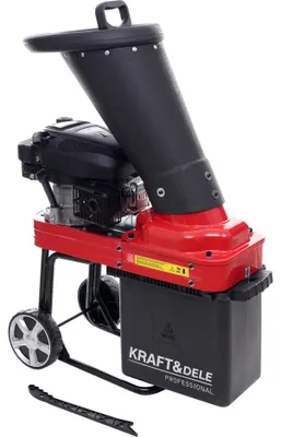 Produktbild von KRAFT&DELE | Benzin Häcksler, 173cc, 6hp, Holzhackmaschine Direktantrieb Garten-Holzhacker Schneidet