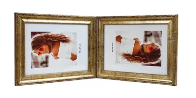 Image de GALERIE Multirama VENETO pour photos 15 x 21 cm DOUBLE horizontal/horizontal GOLDEN