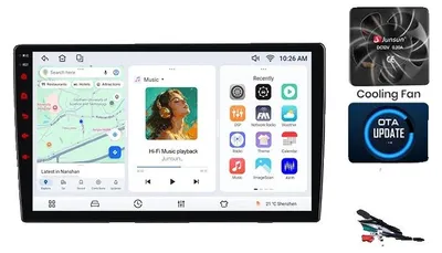 Productafbeelding van Autoradio met touchscreen, multimedia-speler, compatibel met Suzuki SX4 S-Cross (JY) 2013-2017, ingebouwde koeler, Android GPS-navigatie, model V7 (4GB-64GB)