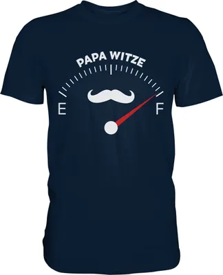 Produktbild von Papa Witze T-Shirt Lustige Vatertag Geschenkidee Vater Witze – Navy / XL