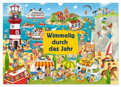 Produktbild von Wimmelig durch das Jahr (Wandkalender 2027 DIN A3 quer), CALVENDO Monatskalender