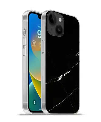 Produktbild von MuchoWow® Handyhülle Schutzhülle Hülle für Apple iPhone 14 - Softcase Marmor - Schwarz - Natursteine Silikon Softcase Handy Hülle - Mobiltelefonhülle