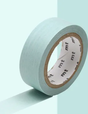 Produktbild von Dekoratives Klebeband einfarbig pastellfarben - Smaragd - 1,5 cm x 7 m