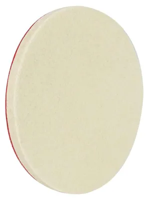 Produktbild von Polierfilzscheibe mit Klettaufnahme, 125 × 10 mm, für Metall, Glas, Aluminium und Holz