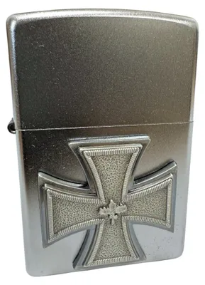 Zdjęcie produktu dla Zapalniczka Zippo z emblematem ?elaznego Krzy?a 1918 satynowa benzynowa