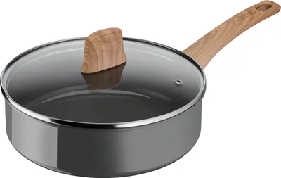 Produktbild von Tefal Renew C42532, Rund, Allzweckpfanne, Grau, Keramik, Aluminium, 3,24 l