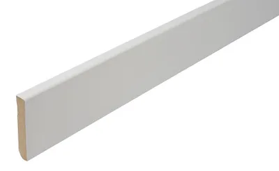 Produktbild von Sockelleiste weiß 12 x 70 MDF lackiert RAL 9010 Fussleiste Modern