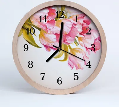 Produktbild von Holzuhr 30fi cm wanduhr - Aquarell-Kunst