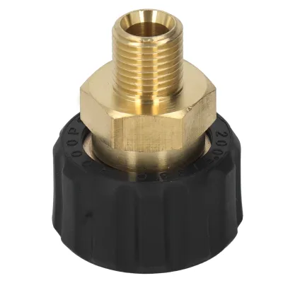 Zdjęcie produktu dla Adapter myjki ciśnieniowej, gwint węża myjki ciśnieniowej, mosiężny adapter myjki ciśnieniowej, adapter węża myjki ciśnieniowej, złącze węża myjki ciśnieniowej, akcesoria do myjek ciśnieniowych