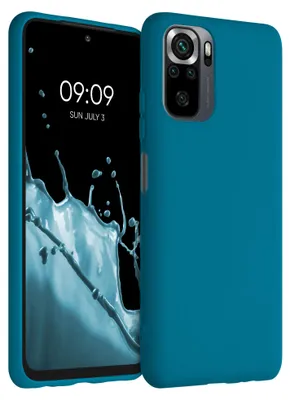 Produktbild von kwmobile Handyhülle für Xiaomi Redmi Note 10 / Note 10S Hülle - TPU Case - Kabelloses Laden - Schutzhülle Cover in Karibikblau