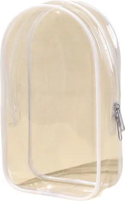 Image de INF Sac de rangement transparent en PVC pour poupées et cosmétiques Blanc