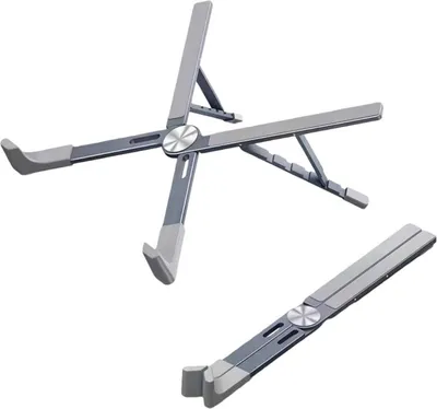 Immagine prodotto di INF Supporto Regolabile in Alluminio per Laptop fino a 17.3 Pollici