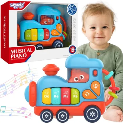 Image de WOOPIE BABY : Piano musical interactif pour bébé, en forme de locomotive