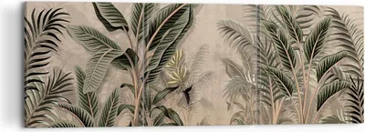 Produktbild von Bild auf Leinwand - Leinwandbild - 3 Teile - Wald Blatt Baum - 120x40cm - Wand Bild - Wanddeko - Wandbilder - Leinwanddruck - Bilder - Wanddekoration - Leinwand bilder - Wandbild - CA120x40-5101