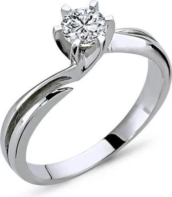 Produktbild von 0,35 Carat Solitär Diamantring 14 Karat Weißgold