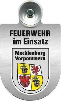 Produktbild von Einsatzschild Windschutzscheibe incl. Saugnapf - Feuerwehr im Einsatz - 309355 Color - Region Mecklenburg-Vorpommern