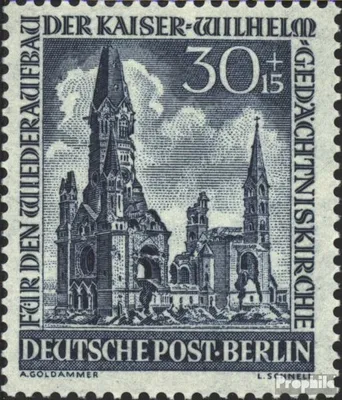 Produktbild von Briefmarken Berlin (West) 1953 Mi 109 postfrisch Gedächtniskirche