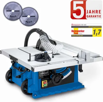 Produktbild von Scheppach Tischkreissäge HS105 Profi Gerät 2000W Schnitthöhe 75mm 2. Sägeblatt