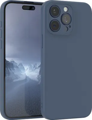 Produktbild von EAZY CASE - TPU Hülle für Apple iPhone 15 Pro Max, TPU Case stoßfeste Handyhülle, weiches Cover mit Kameraschutz, Silikonhülle in Dunkelblau