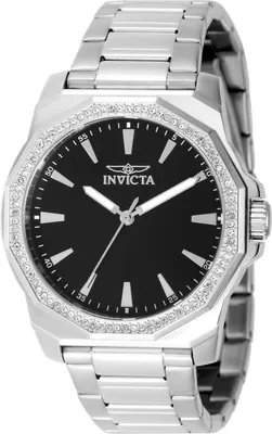 Obrázok produktu pre Invicta Speedway 49103 Pánske Hodinky - Quartz Hnací Mechanizmus - Nerezová Oceľ s Čiernym Ciferníkom - 42 mm