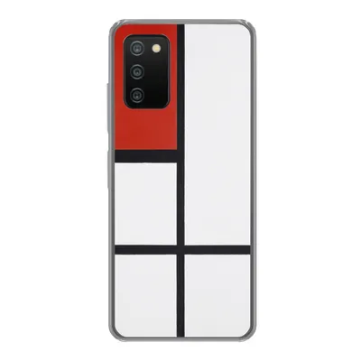 Produktbild von MuchoWow® Handyhülle Schutzhülle Hülle für Samsung Galaxy A03s Komposition - Piet Mondrian Silikon Softcase Handy Hülle - Schutz