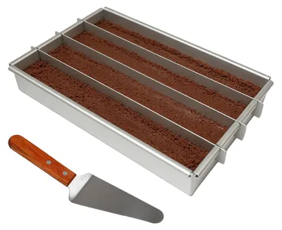 Produktbild von Omgoods – Rechteckiger, verstellbarer Backrahmen für Kuchen und Brot