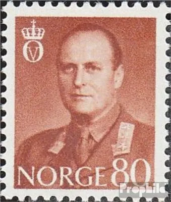 Produktbild von Briefmarken Norwegen 1958 Mi 425 mit Falz König Olaf V.
