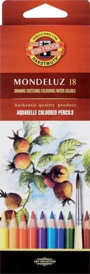 Immagine prodotto di Matite acquerellabili Mondeluz 18 colori Koh-i-noor