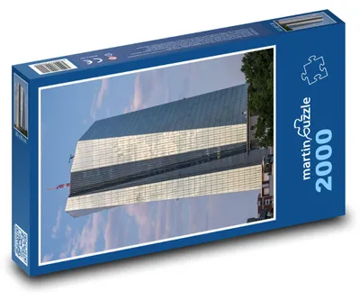 Produktbild von Puzzle 2000 Spiegelnder Wolkenkratzer - martinpuzzle