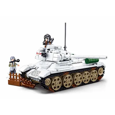 Immagine prodotto di Sluban Battaglia di Budapest M38-B0978 Carro armato bianco T-34/85