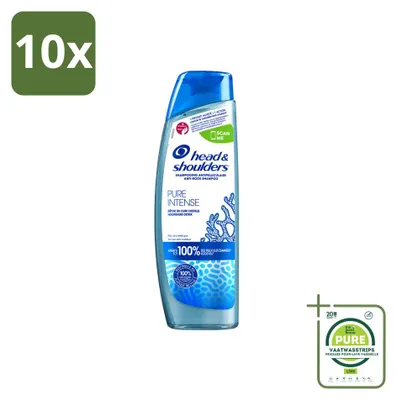 Produktbild von 10 x Head & Shoulders Anti-Schuppen Shampoo Pure Intense Hoofdhuid-Detox 250 ml - Großpackung - 10 Stücke