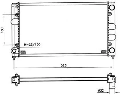 Produktbild von NRF Kühler, Motorkühlung  539501