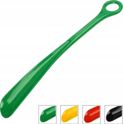 Produktbild von Schuhlöffel aus Kunststoff, mittelgroß, 32 cm, Kunststoff, mehrfarbig, mit Aufhänger